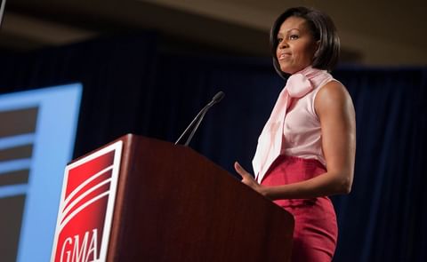 Michelle Obama urges food industry to 'Step it up' Michelle Obama urges food industry to 'Step it up'