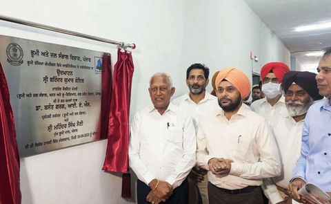 Punjab Soil & Water Conservation Minister Barinder Kumar Goyal inaugurates the upgraded auditorium and launches an e-approval portal during the workshop on promoting micro irrigation in potato cultivation at Mohali Punjab Soil & Water Conservation Minister Barinder Kumar Goyal inaugurates the upgraded auditorium and launches an e-approval portal during the workshop on promoting micro irrigation in potato cultivation at Mohali