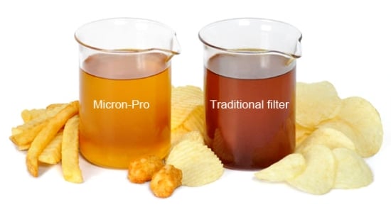 Micron-Pro offers cleaner frying oil - without the paper
Micron-Pro offers cleaner frying oil - without the paper