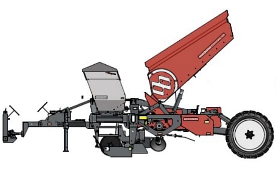 Miedema MS 2000: 2-row trailed belt planter