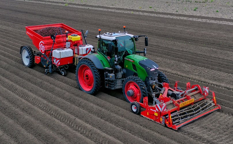 Miedema Structural 4000, trailed 4-row belt planter Miedema Structural 4000, trailed 4-row belt planter