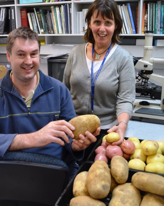 PreDicta Pt senior research officer Mike Rettke and Dr Kathy Ophel Keller at SARDI’s Molecular Diagnostics offices at the Plant Research Centre, Waite Campus. PreDicta Pt senior research officer Mike Rettke and Dr Kathy Ophel Keller at SARDI’s Molecular Diagnostics offices at the Plant Research Centre, Waite Campus.