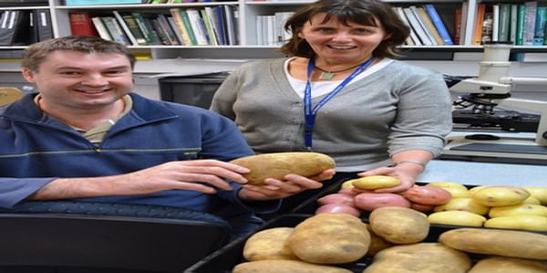 PreDicta Pt senior research officer Mike Rettke and Dr Kathy Ophel Keller at SARDI’s Molecular Diagnostics offices. Mike Rettke is one of the presenters at this special potato research and development (R&D) workshop