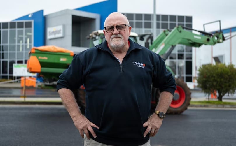 Mike Wickham is concerned for the welfare of Ulverstone farmers and the broader community. (Courtesy: ABC News) Mike Wickham is concerned for the welfare of Ulverstone farmers and the broader community. (Courtesy: ABC News)