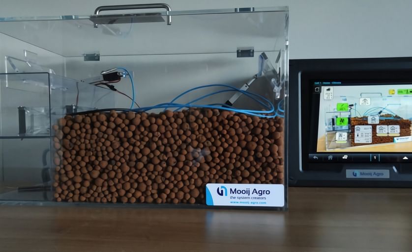 The Mooij mini-storage is - just as its full scale counterpart - controlled with Mooij's Croptimiz-r storage computer.