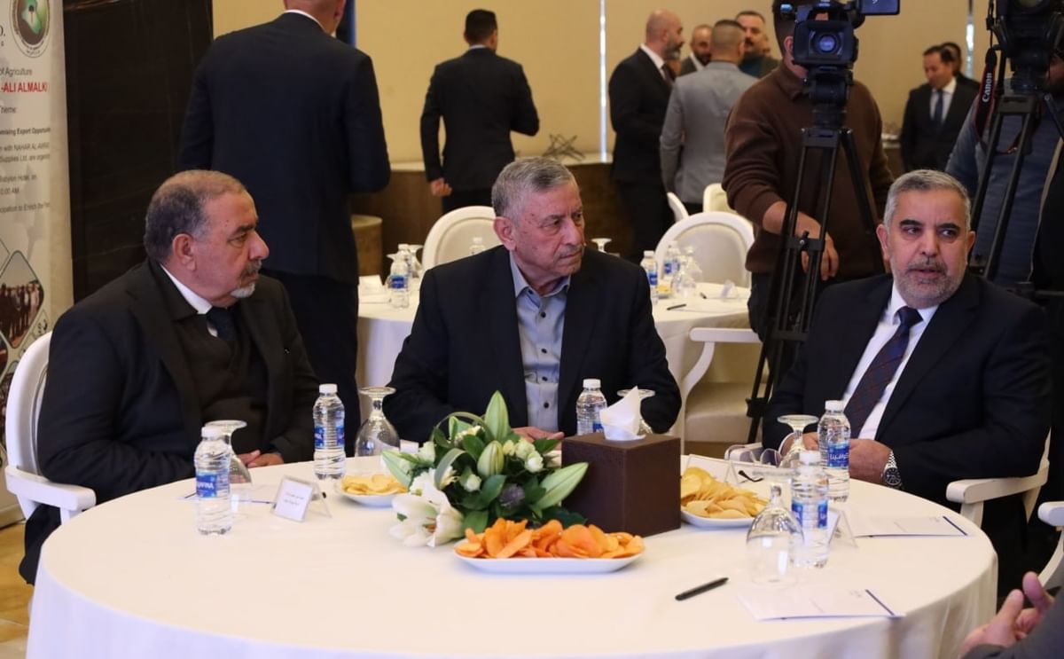 Minister of Agriculture, Mr. Abbas Jabr Al-Maliki,Chairman of the Board of Nahar Al-Awrad Company, Mr. Abbas Radi,Chairman of the Board of Beirut Erbil Company, Mr. Shaaban Nahar Minister of Agriculture, Mr. Abbas Jabr Al-Maliki,Chairman of the Board of Nahar Al-Awrad Company, Mr. Abbas Radi,Chairman of the Board of Beirut Erbil Company, Mr. Shaaban Nahar