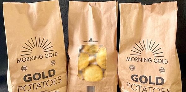 New potato packaging compostable at home