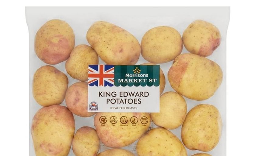 One of the potato packages offered by supermarket chain Morrisons.