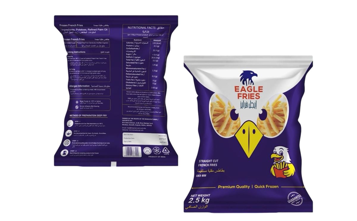 M S International launches Eagle Fries — premium frozen French fries made from India’s finest potatoes, blending quality, freshness, and global trust. M S International launches Eagle Fries — premium frozen French fries made from India’s finest potatoes, blending quality, freshness, and global trust.