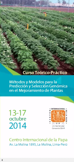 Métodos y modelos para la predicción y selección genómica en el mejoramiento de plantas