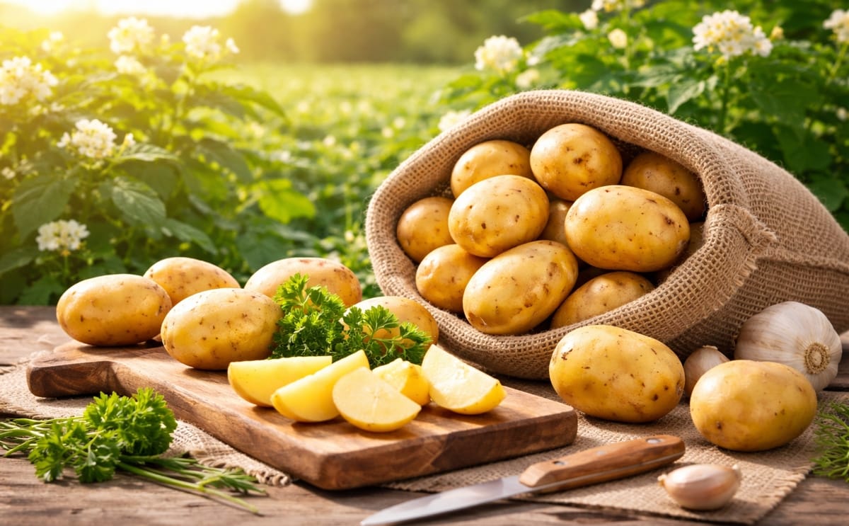 Fresh potatoes