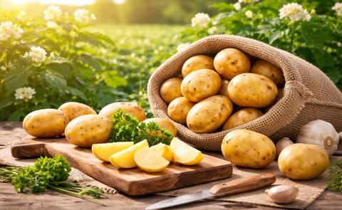 Fresh potatoes Fresh potatoes