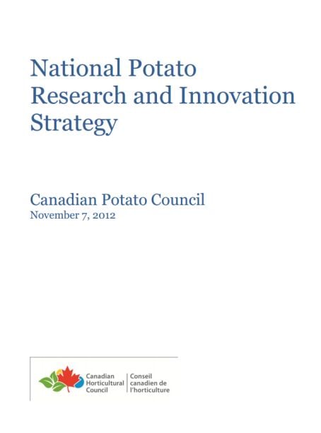 National Potato Research and Innovation Strategy National Potato Research and Innovation Strategy