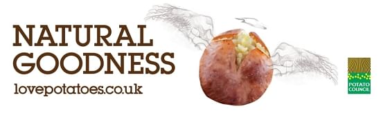 The Potato Council "Natural Goodness" car sticker
