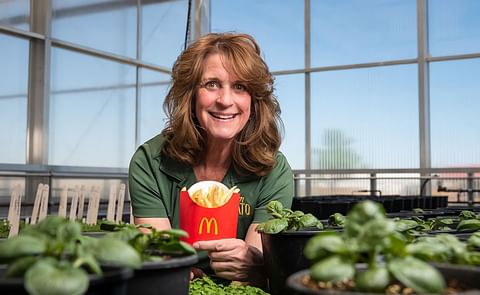 Asunta Thompson, NDSU associate professor of plant science, has developed a potato variety that recently was selected for McDonald's french fries: the Dakota Russet Asunta Thompson, NDSU associate professor of plant science, has developed a potato variety that recently was selected for McDonald's french fries: the Dakota Russet