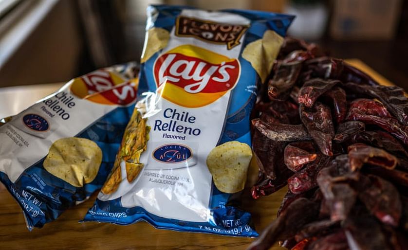 One of the five new flavors launched by Lay's this week is a chile relleno-flavored chip inspired by the Cocina Azul restaurant in Albuquerque.(Courtesy: Albuquerque Journal)
