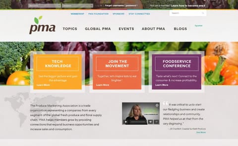 Produce Marketing Association redesigns website Produce Marketing Association redesigns website
