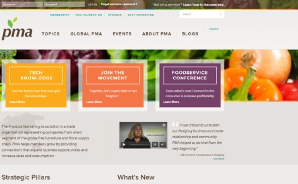 New PMA website New PMA website