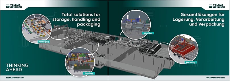New processing line for table potatoes in Bayern, southern Germany New processing line for table potatoes in Bayern, southern Germany