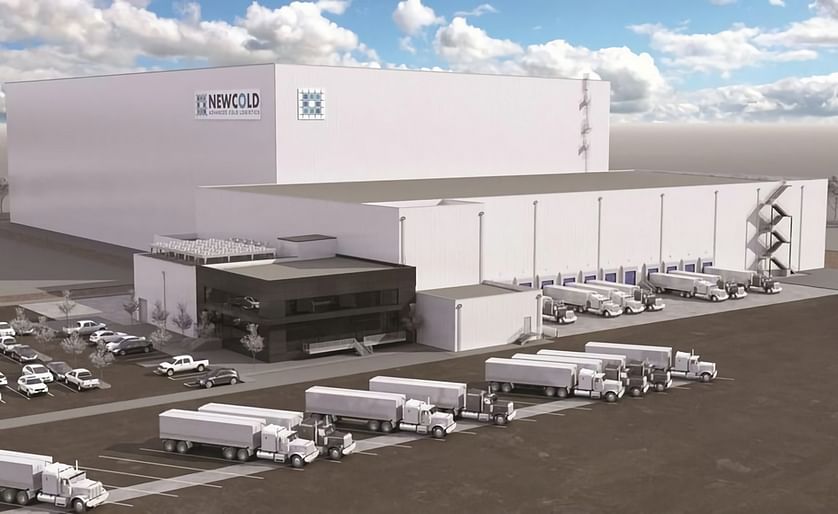 Artist rendering of the planned NewCold frozen storage facility in Burley, Idaho