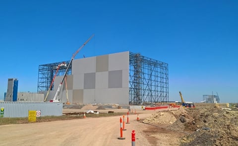 View of the NewCold warehouse under construction in Truganina, Melbourne. (Courtesy: Facebook / NewCold . Picture posted December 3, 2016) View of the NewCold warehouse under construction in Truganina, Melbourne. (Courtesy: Facebook / NewCold . Picture posted December 3, 2016)
