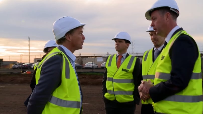 Kick-off of the construction in June 2016: Minister for Industry and Employment, Wade Noonan, announces that Dutch-based cold storage and logistics company NewCold will establish its Asia-Pacific Headquarters and a major automated cold storage warehouse in Truganina, creating 127 full-time jobs in Melbourne’s west. Kick-off of the construction in June 2016: Minister for Industry and Employment, Wade Noonan, announces that Dutch-based cold storage and logistics company NewCold will establish its Asia-Pacific Headquarters and a major automated cold storage warehouse in Truganina, creating 127 full-time jobs in Melbourne’s west.