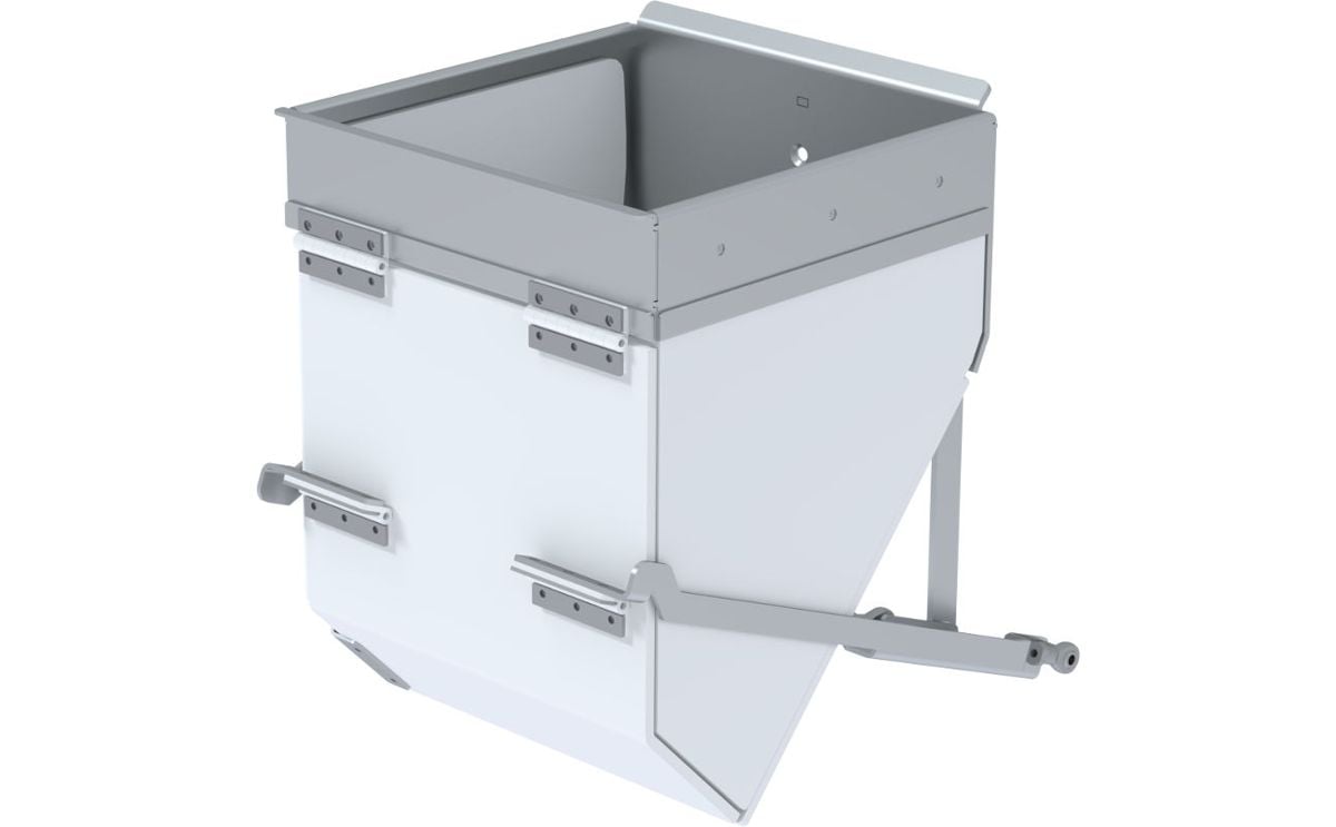 Extra large weigh heads to prevent bridging of products Extra large weigh heads to prevent bridging of products