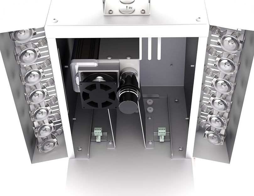 Newtec’s hyperspectral smart camera, Oculus.
Looking into the camera section of the Newtec Buteo.