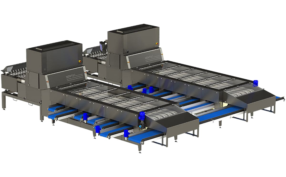 Newtec Celox-P-UHD for Potato Sorting.