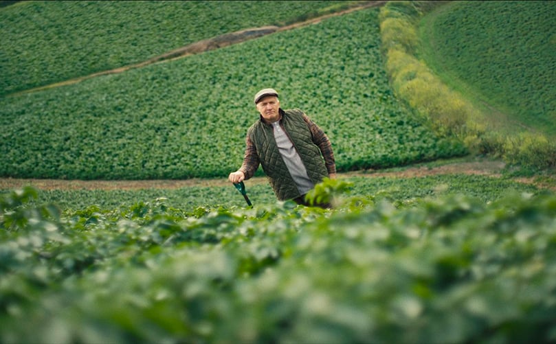 Nick Mourant, a proud fifth-generation farmer from Jersey, surveys the prized Jersey Royal crop. Nick Mourant, a proud fifth-generation farmer from Jersey, surveys the prized Jersey Royal crop.