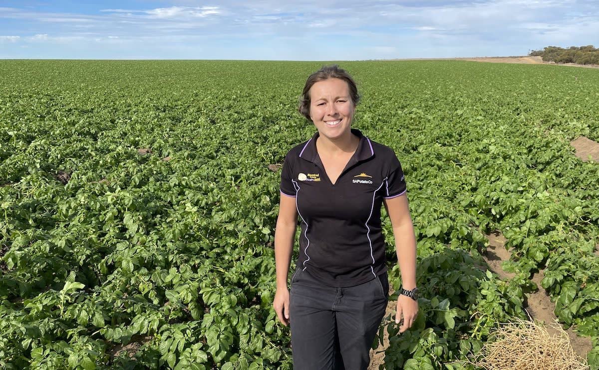 Nicole Stevens: A rising potato industry star. Nicole Stevens: A rising potato industry star.
