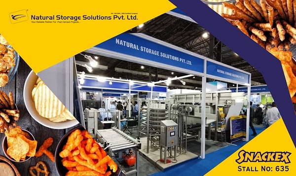 Natural Storage Solutions Pvt. Ltd. will showcase robust equipment for snacks at the Snackex Exhibition 2024