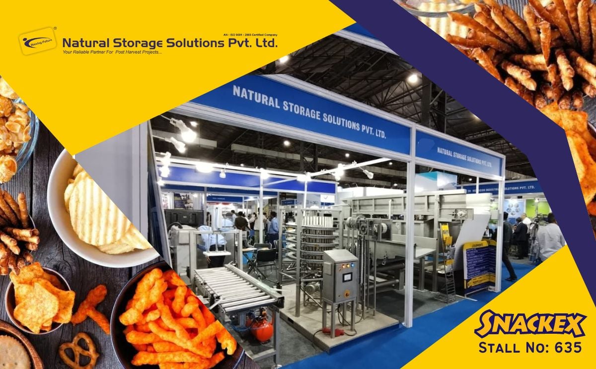 Natural Storage Solutions Pvt. Ltd. will showcase robust equipment for snacks at the Snackex Exhibition 2024 Natural Storage Solutions Pvt. Ltd. will showcase robust equipment for snacks at the Snackex Exhibition 2024
