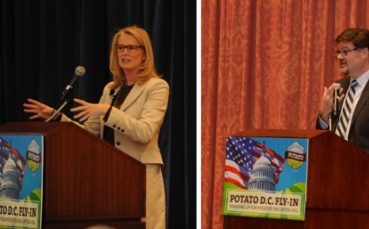 2015 Potato D.C. Fly-In: BBC World News America Anchor, Katty Kay (left), National Review Online Editor, Jonah Goldberg (right) 2015 Potato D.C. Fly-In: BBC World News America Anchor, Katty Kay (left), National Review Online Editor, Jonah Goldberg (right)