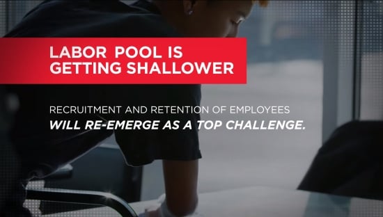 Labor pool is getting shallower. Labor pool is getting shallower.