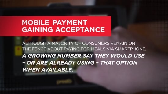Mobile payment gaining acceptance. Mobile payment gaining acceptance.