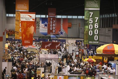 A view of the busy NRA Show floor