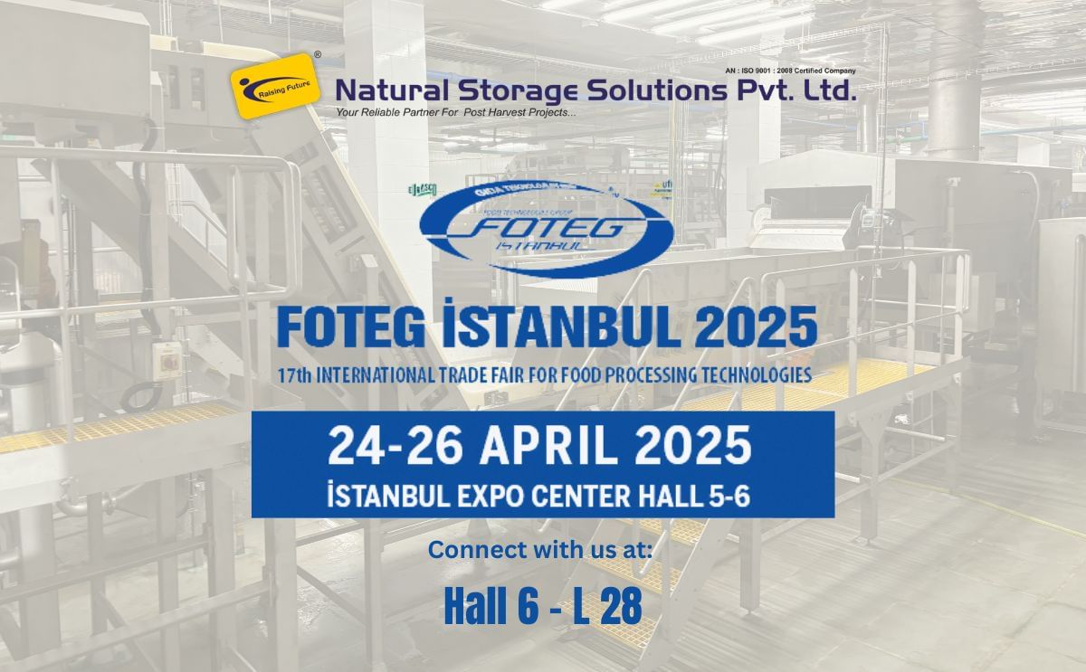 NSSPL Debuts at Foteg Istanbul 2025 with Turnkey Food Processing Innovations – Visit Hall 6, Stall L28 to Discover the Future of Cold Storage and Processing Solutions! NSSPL Debuts at Foteg Istanbul 2025 with Turnkey Food Processing Innovations – Visit Hall 6, Stall L28 to Discover the Future of Cold Storage and Processing Solutions!
