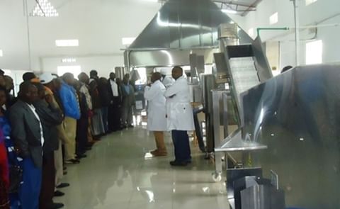 Nyabihu district residents on a guided tour at the potato factory (Courtesy: KT Press) Nyabihu district residents on a guided tour at the potato factory (Courtesy: KT Press)