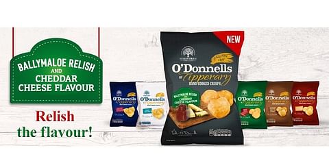 O’Donnells launches Ballymaloe Relish and Cheddar Cheese flavour crisps