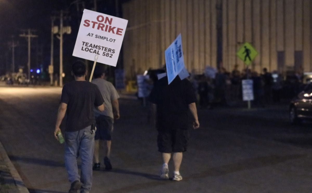 Strike at Simplot Grand Forks Potato Processing Plant