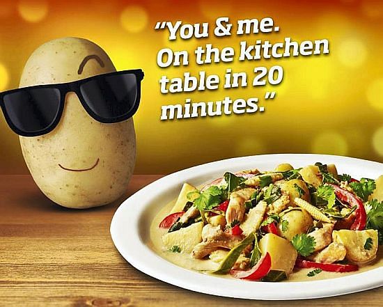 Some of the images used for the EU potato promotion campaign.