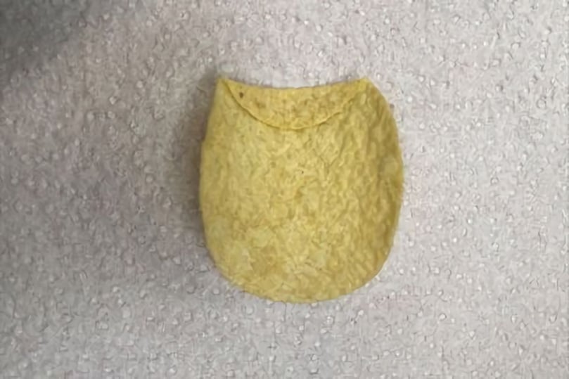 One folded Pringle is selling for GBP 2,000 (about USD 2,444). Courtesy: eBay/Triangle News One folded Pringle is selling for GBP 2,000 (about USD 2,444). Courtesy: eBay/Triangle News
