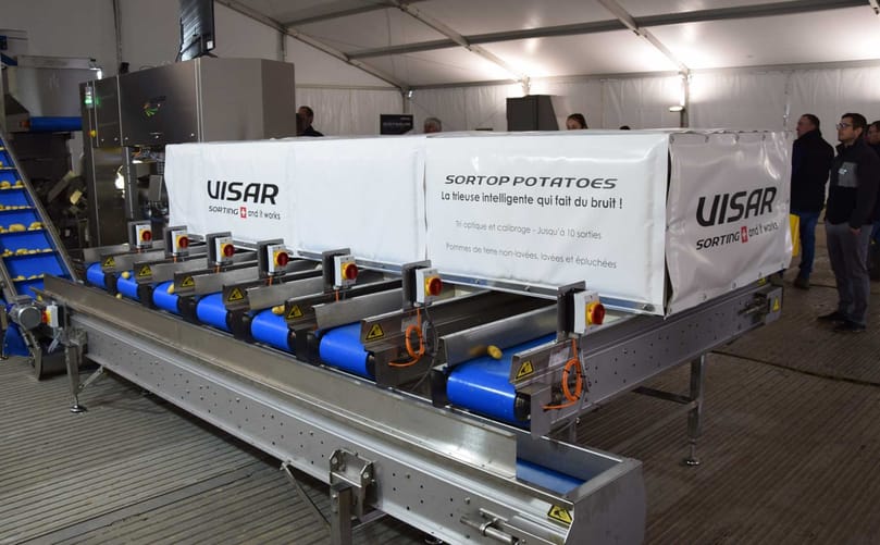 Advanced optical sorting systems analyze multiple images of each potato to classify tubers by quality and size while reducing manual labor Advanced optical sorting systems analyze multiple images of each potato to classify tubers by quality and size while reducing manual labor