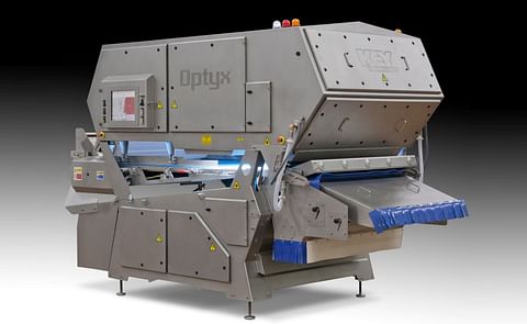 Key Technology's Optyx 6000 sorter. This image has been updated since the publication of this article due to the resolution of the original image and may show a version of the Optyx 6000 that was not available at time of initial publication. Key Technology's Optyx 6000 sorter. This image has been updated since the publication of this article due to the resolution of the original image and may show a version of the Optyx 6000 that was not available at time of initial publication.
