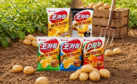 Orion will produce Pocachip and Swingchip using freshly harvested domestic potatoes and plans to expand production capacity at its Cheongju factory. Orion will produce Pocachip and Swingchip using freshly harvested domestic potatoes and plans to expand production capacity at its Cheongju factory.