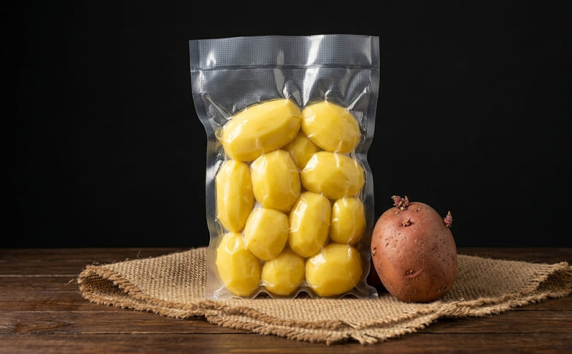 Sealed for Stability: Vacuum Packaging in Peeled Potatoes