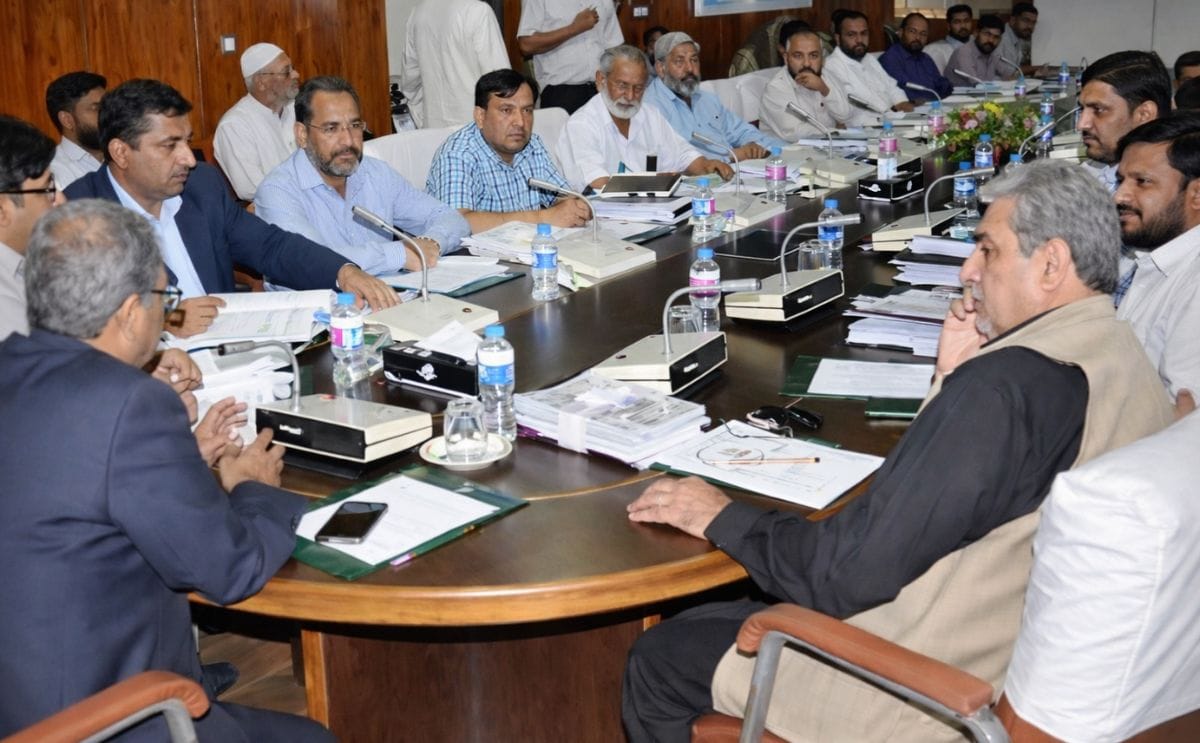 Dr. Yusuf Zafar T.I., Chairman PARC Chairing the Potato Evaluation Committee Meeting at PARC headquarters on August 24, 2017