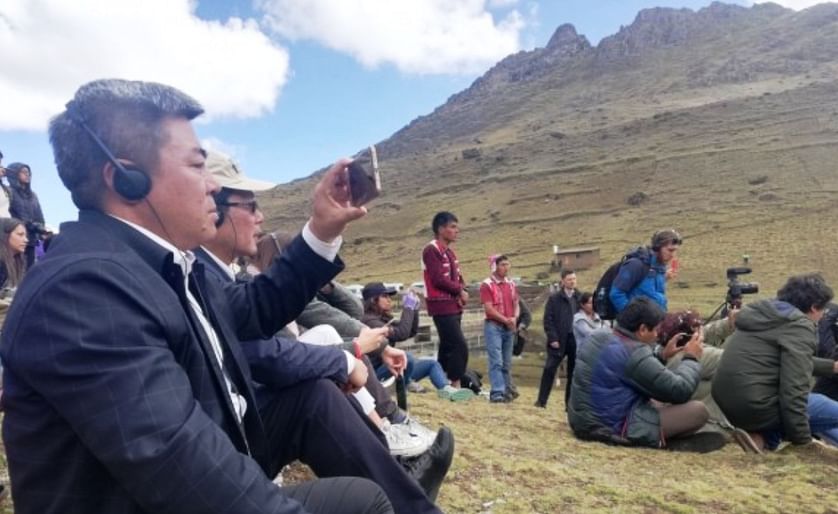 Una delegación de científicos de China visitó el Parque de la Papa en el marco del evento Food Forever Experience, celebrado la semana pasada en Cusco. (Cortesía: Manuela Zurita | El Comercio)