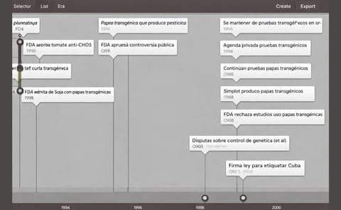 Cronología del desarrollo de la papa transgénica Cronología del desarrollo de la papa transgénica